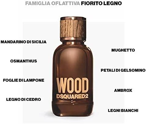 Kvepalai vyrams Dsquared2 Wood Men EDT, 100 ml