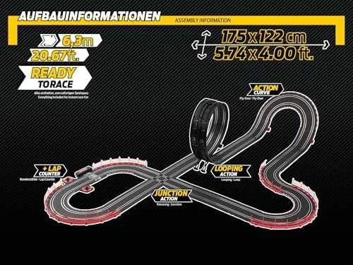 Žaislinės lenktyninės trasos rinkinys Carrera GO!!! DTM 6,3 m