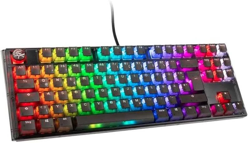Ducky One 3 Aura Juodas SF Klaviatūra žaidimams, RGB LED - MX-Speed-Sidabrinis