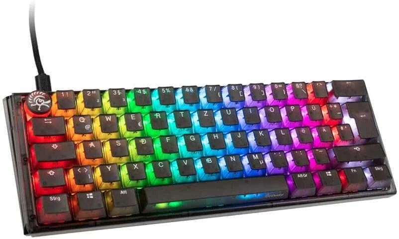 Mėlyna Ducky One 3 Aura Juodas SF Klaviatūra žaidimams, RGB LED - MX-Mėlyna