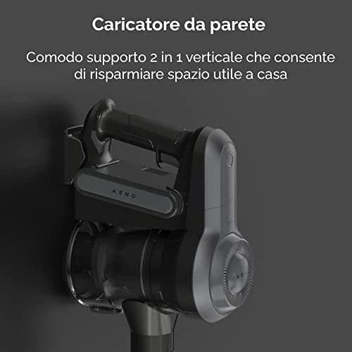Belaidis dulkių siurblys šluota Aeno Cordless vacuum cleaner SC1, Turbo režimas, su led pašvietimu, plaunamas filtras