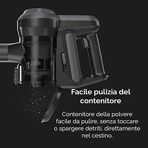 Belaidis dulkių siurblys šluota Aeno Cordless vacuum cleaner SC1, Turbo režimas, su led pašvietimu, plaunamas filtras