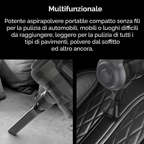 Belaidis dulkių siurblys šluota Aeno Cordless vacuum cleaner SC1, Turbo režimas, su led pašvietimu, plaunamas filtras