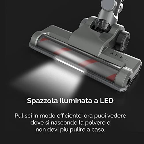Belaidis dulkių siurblys šluota Aeno Cordless vacuum cleaner SC3, Turbo režimas, su led pašvietimu, plaunamas filtras