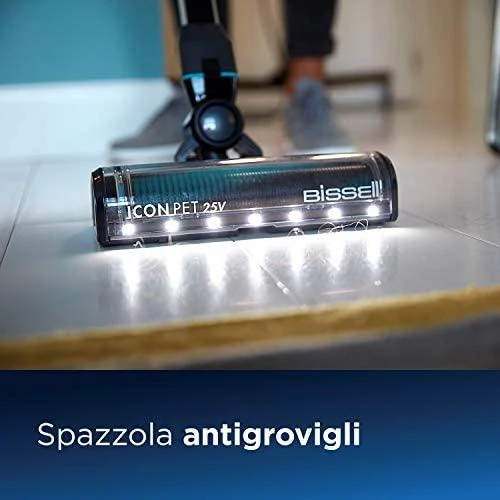 Bissell Dulkių siurblys Icon Pet 25V Belaidis veikiantis, Rankinė ir rankinė, 25,2 V, Veikimo laikas (maks.) 50 min., Juodas, Garantija 24 mėn., Baterijos garantija 24 mėn.