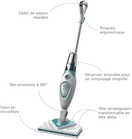 Black & Decker garų šluota FSM1616-QS