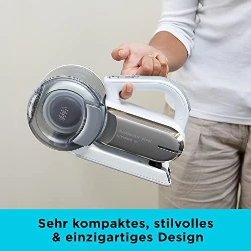 Dulkių siurblys Black & Decker Juodas & Decker Vacuum cleaner bagless, handheld Juodas & Decker Pivot PV1820L-QW (35W, baltos spalvos)