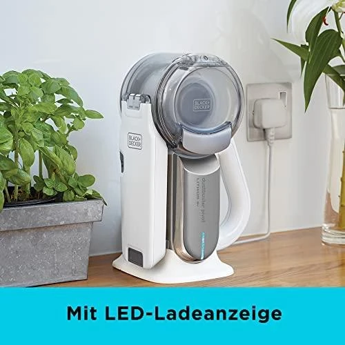 Dulkių siurblys Black & Decker Juodas & Decker Vacuum cleaner bagless, handheld Juodas & Decker Pivot PV1820L-QW (35W, baltos spalvos)