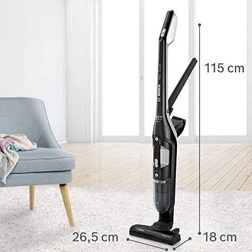 Bosch Talentone Development Serija 4, Įkraunamasis dulkių siurblys, Flexxo 21.6V, Juoda BBH32101