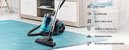 ETA | Dulkių siurblys | Žvaigždė ETA122190000 | Be maišelio | Galia 700 W | Dulkių talpa 1,5 L | Mėlyna