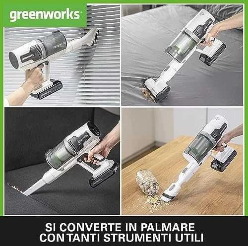 Greenworks belaidis dulkių siurblys GD24SVK4D 24V 4Ah