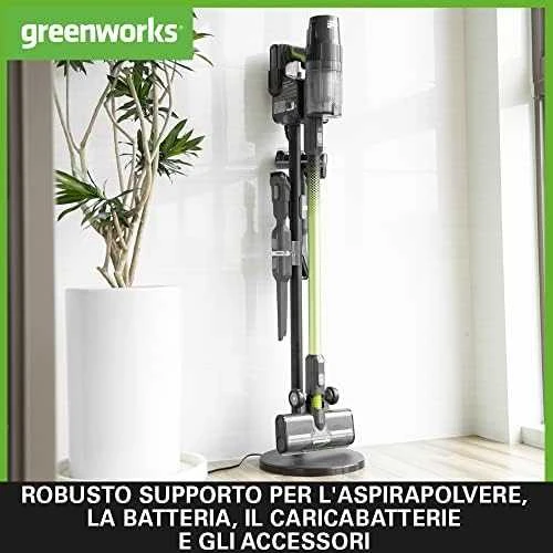 Akumuliatorinis dulkių siurblys Greenworks GD24SVK4DG; 24 V; 1x4,0 Ah akum.