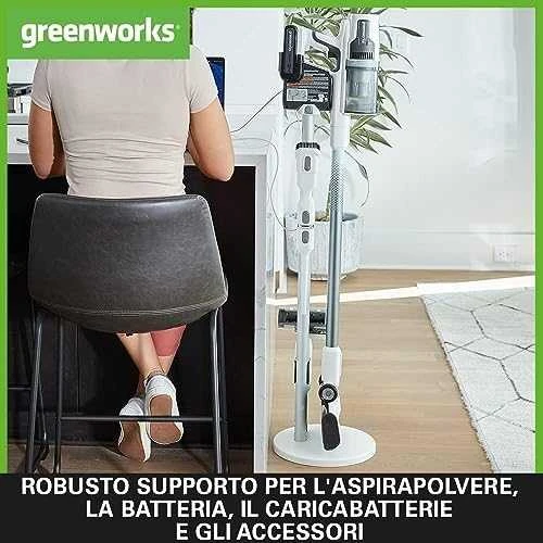 Greenworks belaidis dulkių siurblys GD24SVK4D 24V 4Ah
