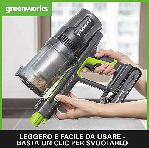 Akumuliatorinis dulkių siurblys Greenworks GD24SVK4DG; 24 V; 1x4,0 Ah akum.