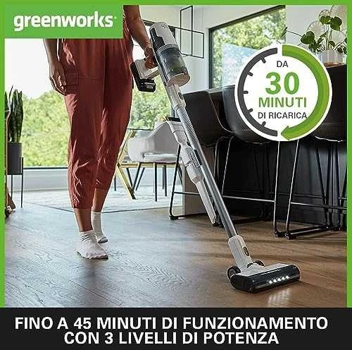 Greenworks belaidis dulkių siurblys GD24SVK4D 24V 4Ah