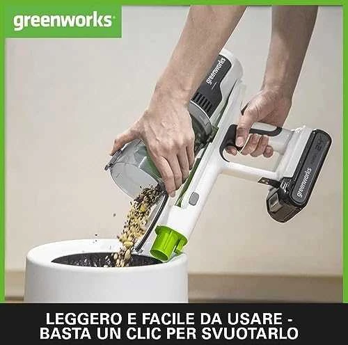 Greenworks belaidis dulkių siurblys GD24SVK4D 24V 4Ah