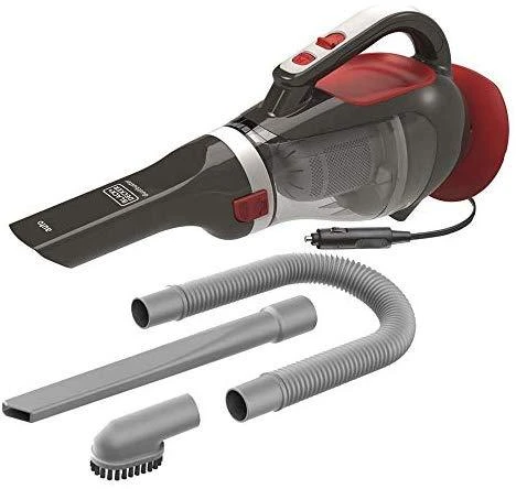 Black & Decker Juodas & Decker automobilinis dulkių siurblys Juodas+DECKER ADV1200-XJ (12W, raudona ir pilka spalvos)