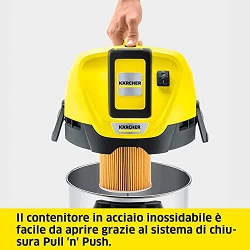 Drėgno ir sauso valymo dulkių siurblys Kärcher WD 3 Battery Premium, be akumuliatoriaus ir kroviklio 1.629-950.0