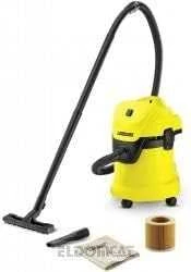Dulkių siurblys Kärcher KWD 3 V-17/4/20/F 17 L Drum vacuum Dry&wet 1000 W Dust bag