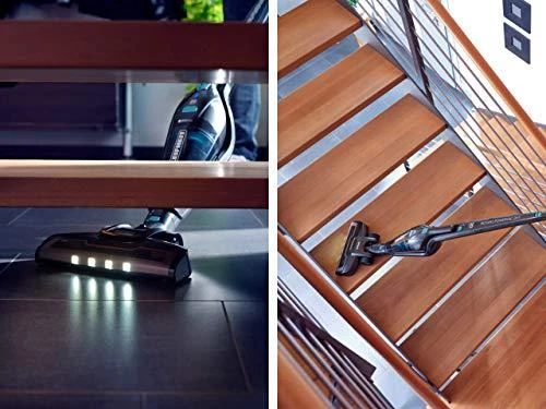 Dulkių siurblys Leifheit Rotaro PowerVac 2in1 20V Bagless Juodas, Mėlyna