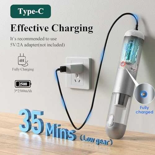 Dulkių siurblys Baseus A2Pro Cordless Car Vacuum Cleaner 6000Pa (juodas)