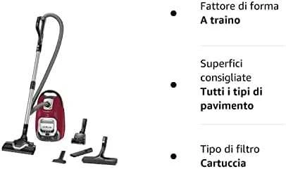 ROWENTA Silence Force Allergy+ – dulkių siurblys raudonas
