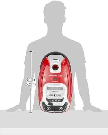 ROWENTA Silence Force Allergy+ – dulkių siurblys raudonas