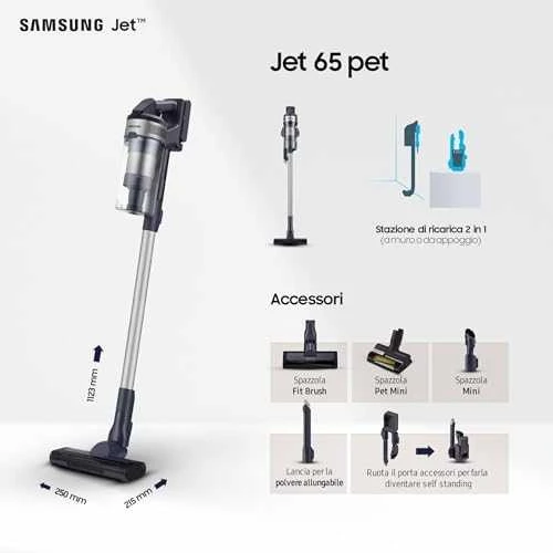 Samsung Jet 65 Pet stacionarus dulkių siurblys VS15A60AGR5/WA