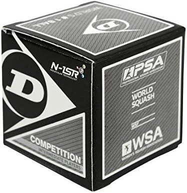 Dunlop Skvošo kamuoliukas Competition 3-blister,1gelt.taš