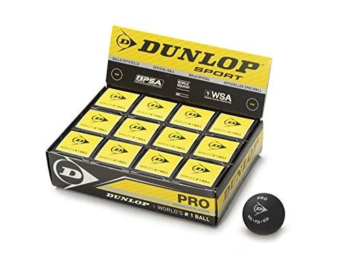 Dunlop Skvošo kamuoliukas Pro 12-box, 2gelt.taš,PSA/WSA