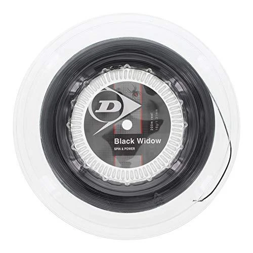Dunlop Stygos tenisui Juodas WIDOW 16g/1.31mm 200m