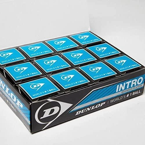 Dunlop Skvošo kamuoliukas Intro 12-box, 1mėlyn.taš