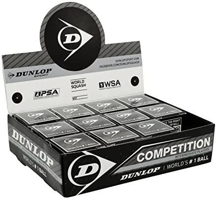 Skvošo kamuoliukas Dunlop COMPETITION 12-box