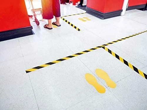 Durable grindų žymėjimo lipdukai Pėdos