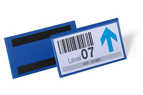 Plakatas Durable KIESZEŃ MAGAZYNOWA MAGNETYCZNA 100x38mm mėlyna 50szt. DURABLE