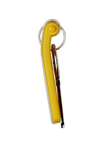 Staples Kabės DURABLE KEY CLIP geltona raktų pakabukas, pakuotėje 6 vnt.