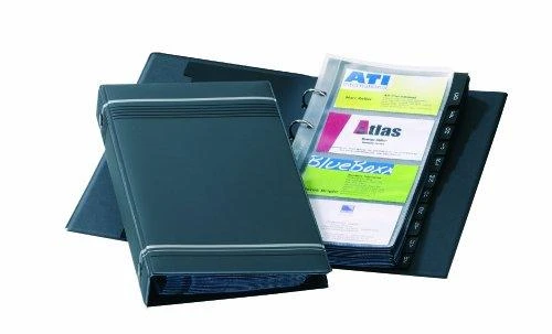Durable Patvarus vizitinių kortelių albumas Visifix 200vnt. grafitas (2385-58)