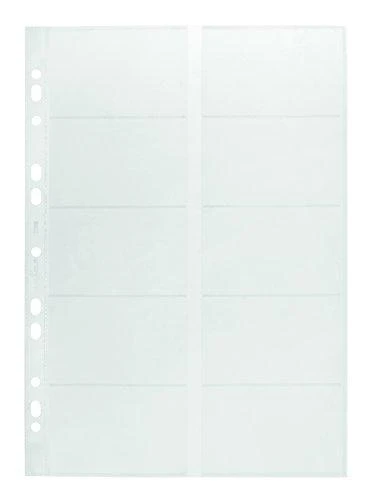 Durable Patvarūs papildymai Visifix 2384 ir 2388 vizitinių kortelių laikikliams 10vnt. scaidrus (2389-19)