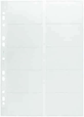 Durable Patvarūs papildymai Visifix 2384 ir 2388 vizitinių kortelių laikikliams 10vnt. scaidrus (2389-19)