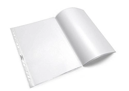 Patvarūs DURABLE Marškinėliai dokumentams A3 formato, atidaromi viršuje, 10 vnt, bespalviai