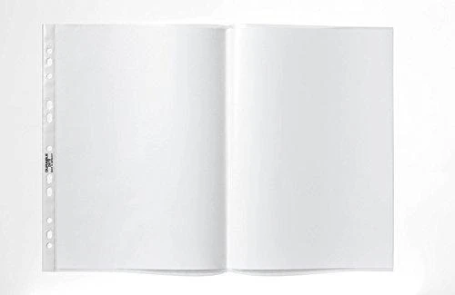 Patvarūs DURABLE Marškinėliai dokumentams A3 formato, atidaromi viršuje, 10 vnt, bespalviai