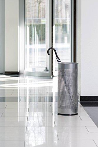 Staples DURABLE Stojak na parasole metalowy, apvalus sidabrinė