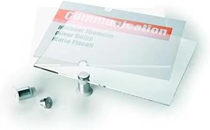 Durable Patvari INFORMACINĖ LENTELĖ 105 X 105 MM ATVARUS KRISTOLINIS ŽENKLAS