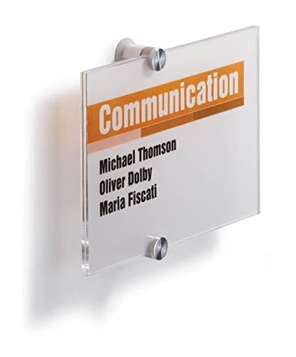Patvari INFORMACINĖ PLOKŠTELĖ DURABLE CRYSTAL SIGN 210X148MM