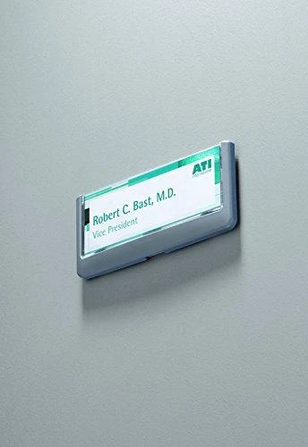 Laikiklis Staples Kabės DURABLE CLICK SIGN informacinis ženklas 149x52,5 mm, grafitas