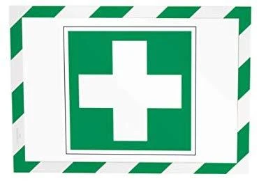 Plakatas Durable Patvarus DURAFRAME SECURITY lipnus rėmas žalia-balta A4, 2 vnt (DUR941)
