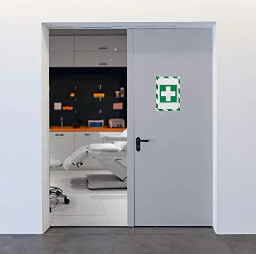 Plakatas Durable Patvarus DURAFRAME SECURITY lipnus rėmas žalia-balta A4, 2 vnt (DUR941)