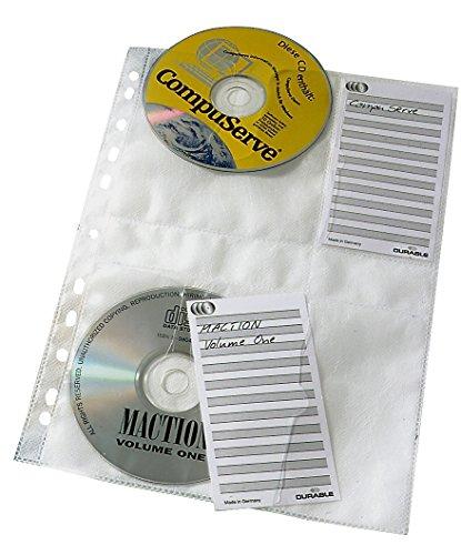 Durable KOSZULKA ZAWIESZKOWA NA CD POCZWÓRNA Z WYŚCIÓŁKĄ OCHRONNĄ 5szt.