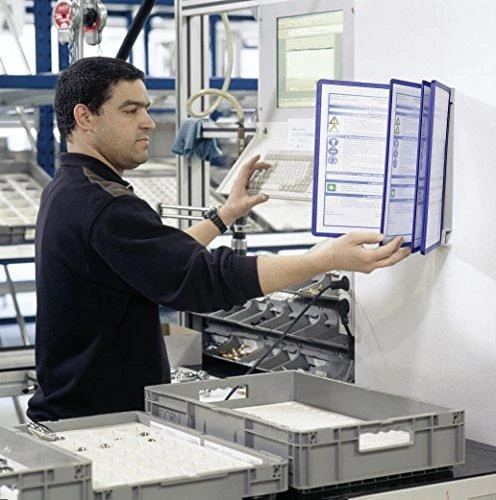 Laikiklis Durable Rinkinys 5 paneli informacyjnych na ścianę Vario Durable tamsiai mėlyna
