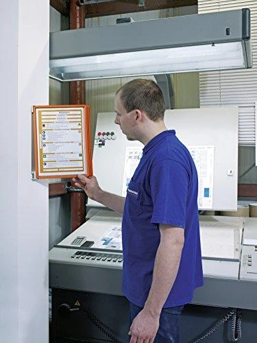 Durable Parinktas iš 5 informacinių skydelių, skirtų variosienei Durable oranžinės spalvos